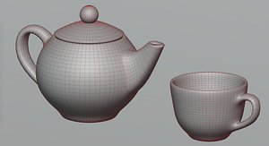Tea Set 3D model