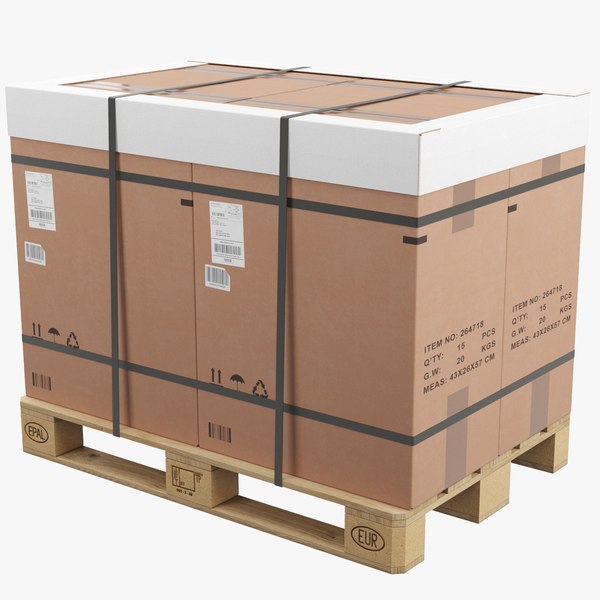 Pallet With Boxes 3D - TurboSquid 1990999