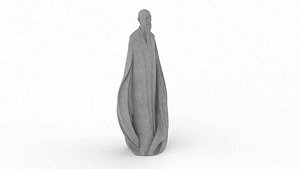 Walking Monk statue