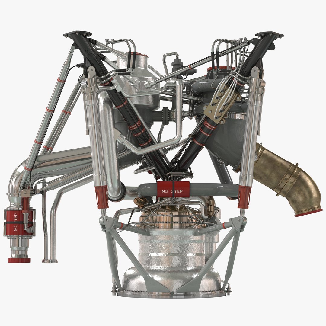 RS 68 Rocket Engine 3D model preview