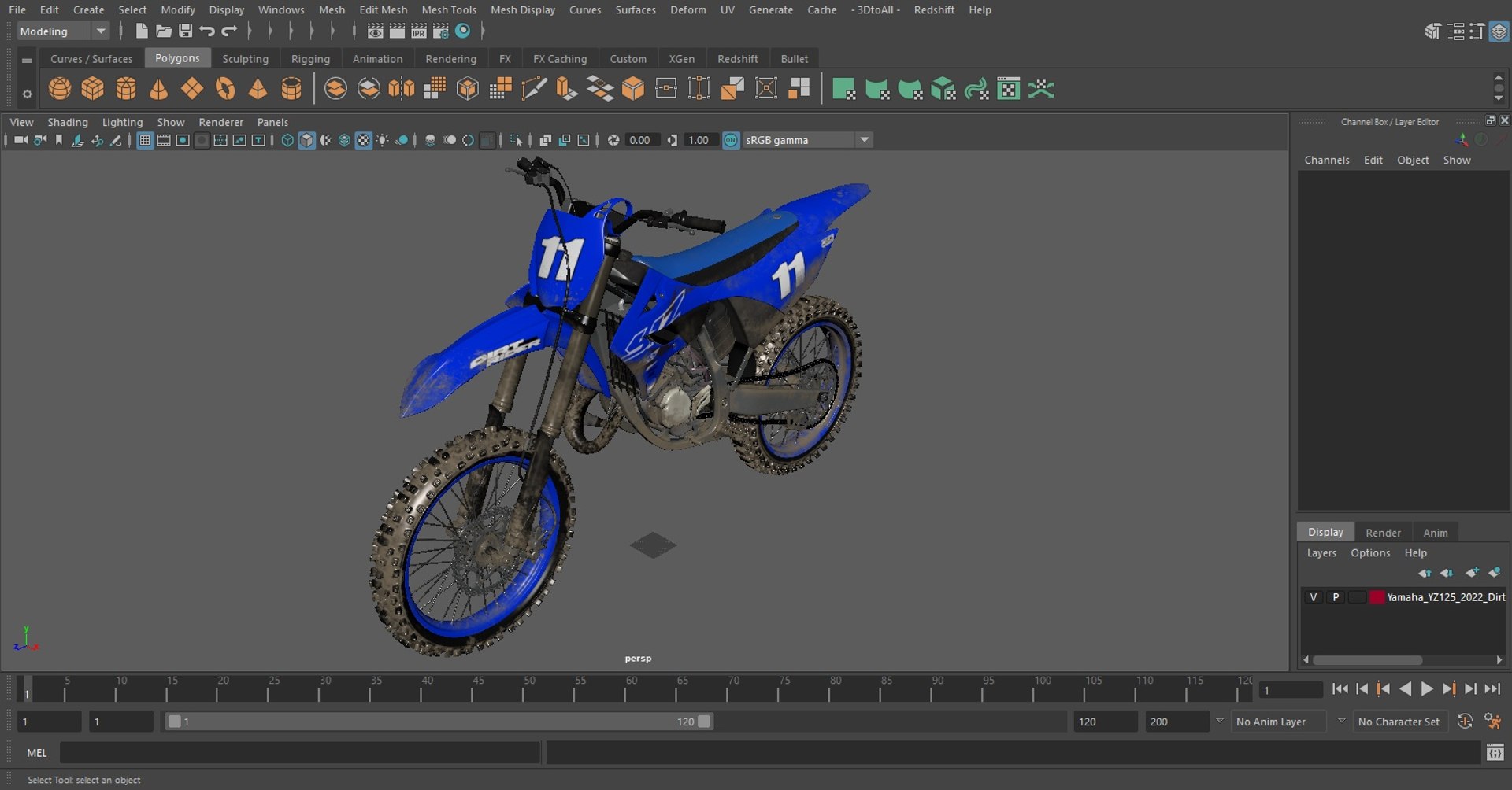 3D Yamaha YZ125 2022 Dirt model https://p.turbosquid.com/ts-thumb/co/6NV9Ph/PN/yamahayz1252022dirtvray3dmodel032/jpg/1654775074/1920x1080/fit_q87/6a6901c30b4a1aa511e6a06bc3d94bc5cebc014e/yamahayz1252022dirtvray3dmodel032.jpg