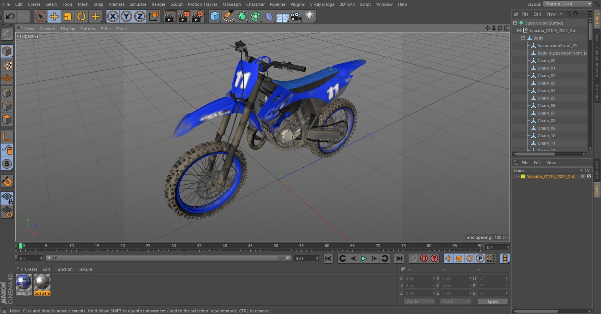 3D Yamaha YZ125 2022 Dirt model https://p.turbosquid.com/ts-thumb/co/6NV9Ph/he/yamahayz1252022dirtvray3dmodel033/jpg/1654775077/1920x1080/fit_q87/840f684b6222e8a08627e54cbfe5a7ed112ec7db/yamahayz1252022dirtvray3dmodel033.jpg