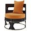 Silla decorativa Homary-Walnut Silla decorativa tapizada moderna Silla decorativa con patas de acero inoxidable