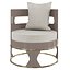 Silla decorativa Homary-Walnut Silla decorativa tapizada moderna Silla decorativa con patas de acero inoxidable