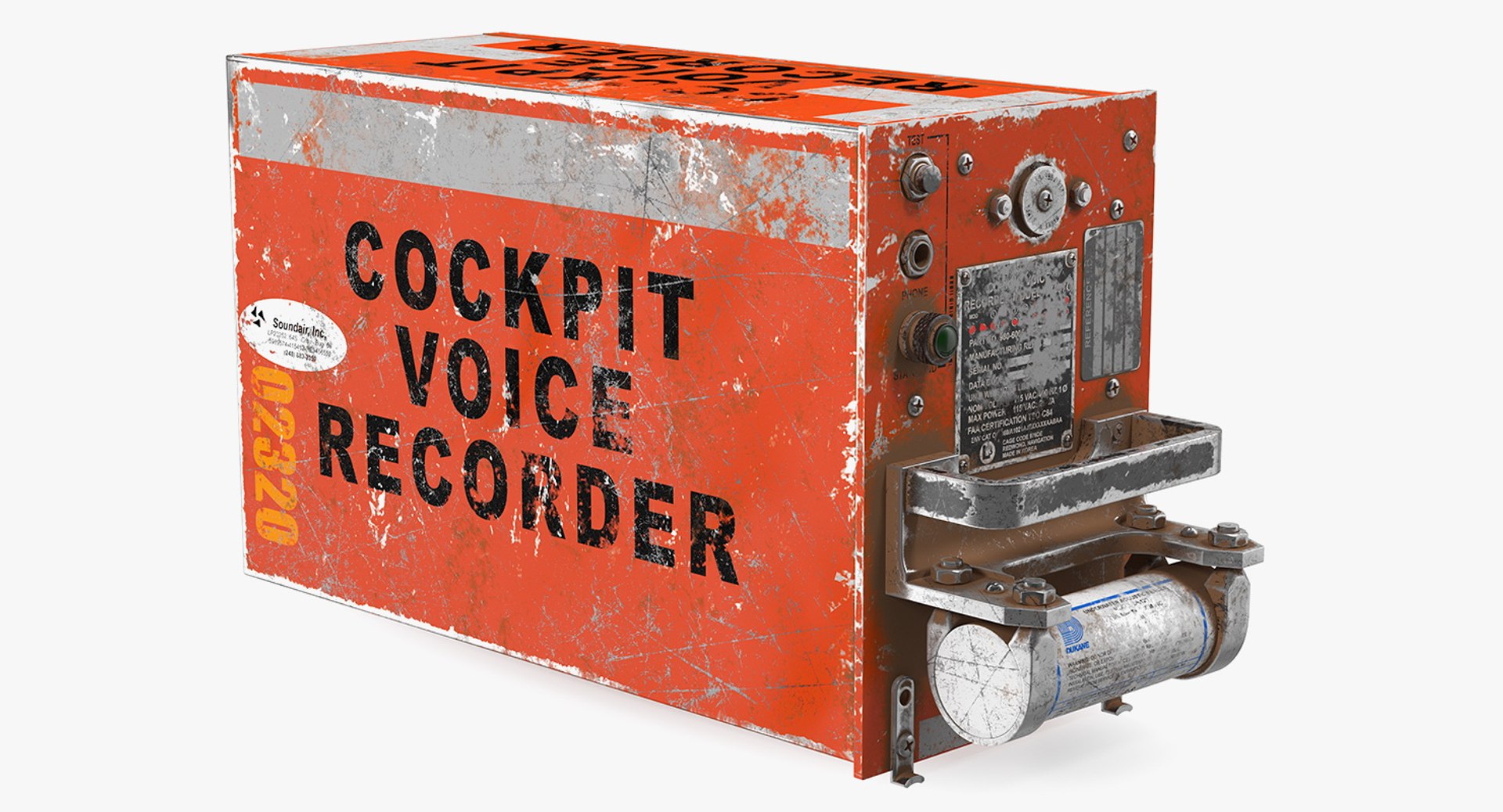 Blackbox Voice Recorder Crashed 3D model preview