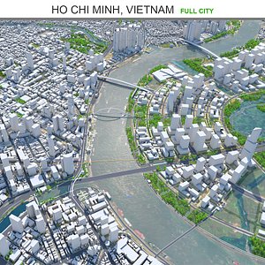 3D city area building