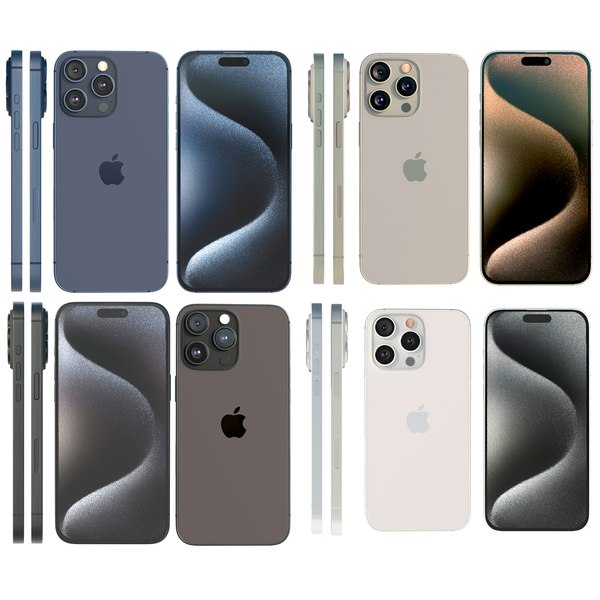 3D Apple iPhone 15 Pro Collection model