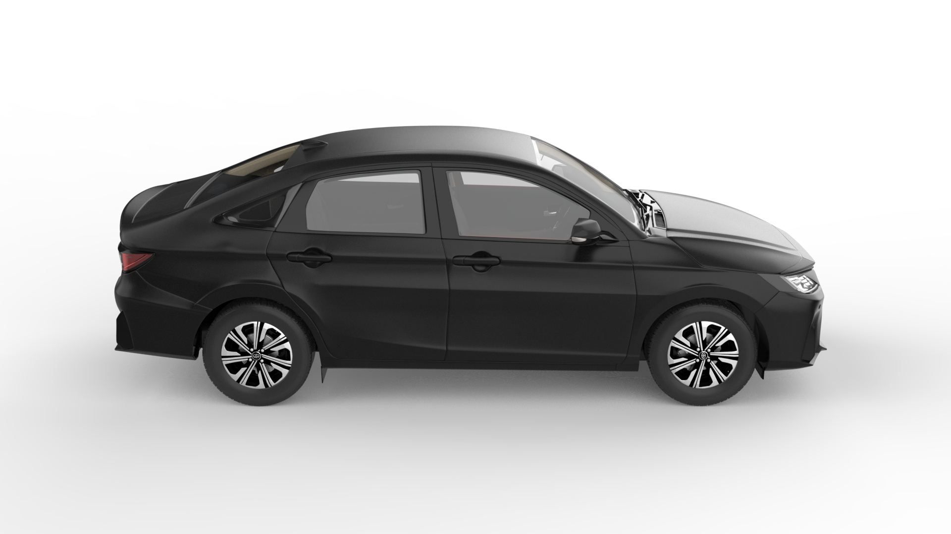 3D Toyota Yaris Ativ Black Mica - TurboSquid 2183645