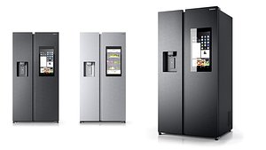 3D model smart refrigerator samsung family