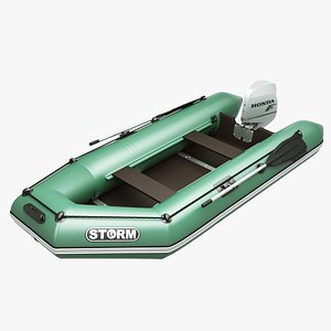 Inflatable engine Boat Green Storm