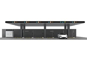 Electric Vehicle Charging Station 3D