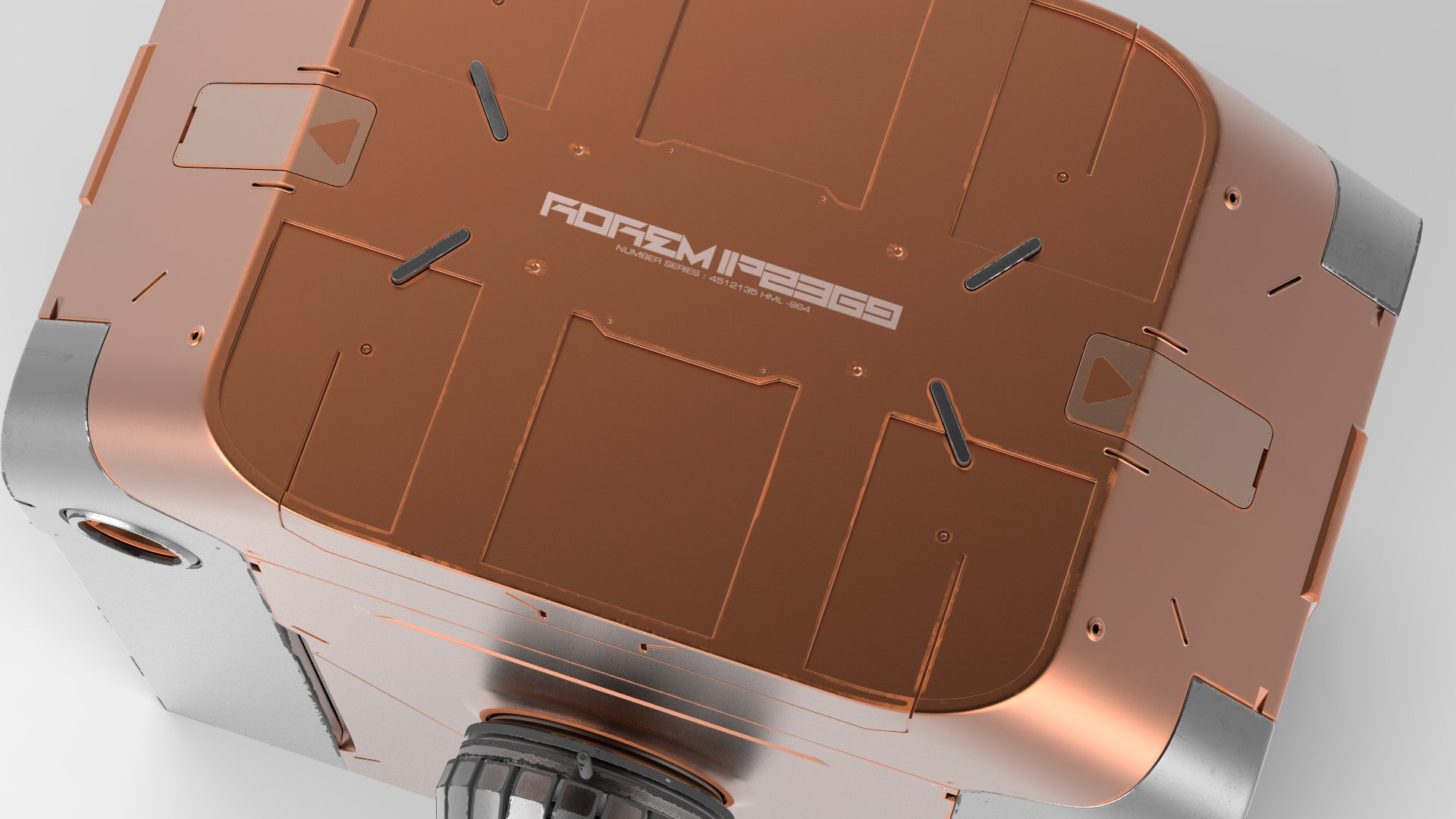 Sci Fi Engine Box 3D - TurboSquid 2414129