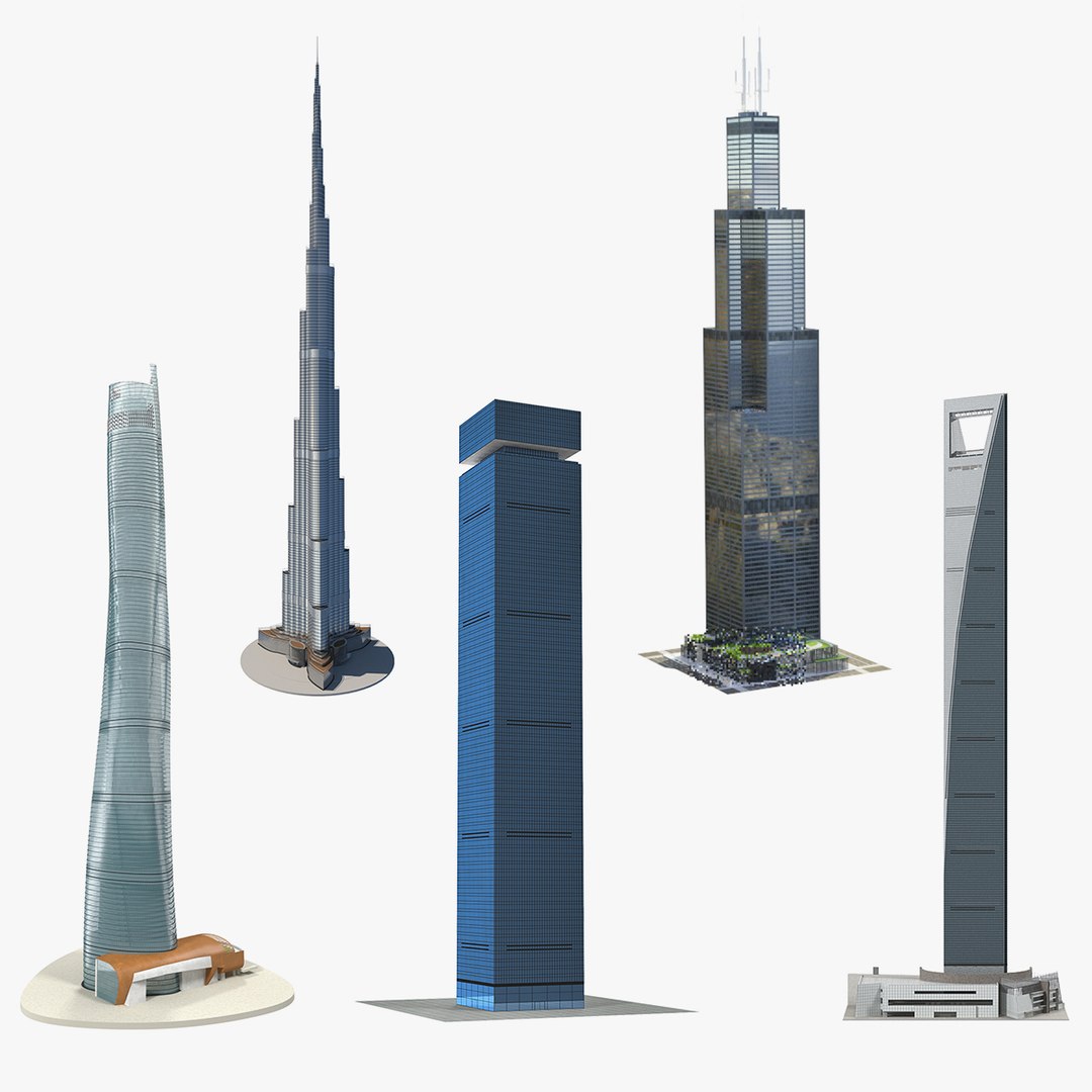 Skyscrapers Collection 3 3D model preview