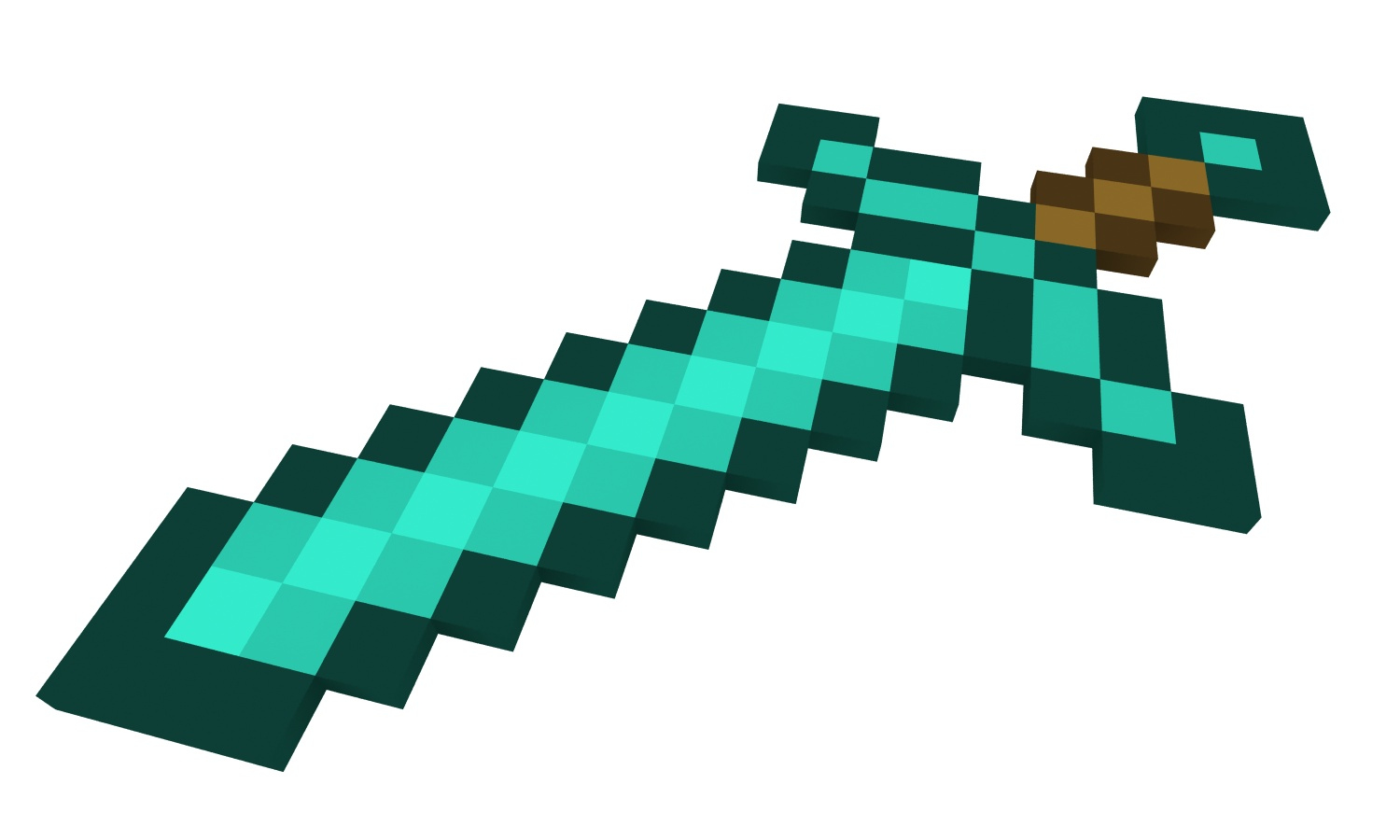 3d minecraft sword