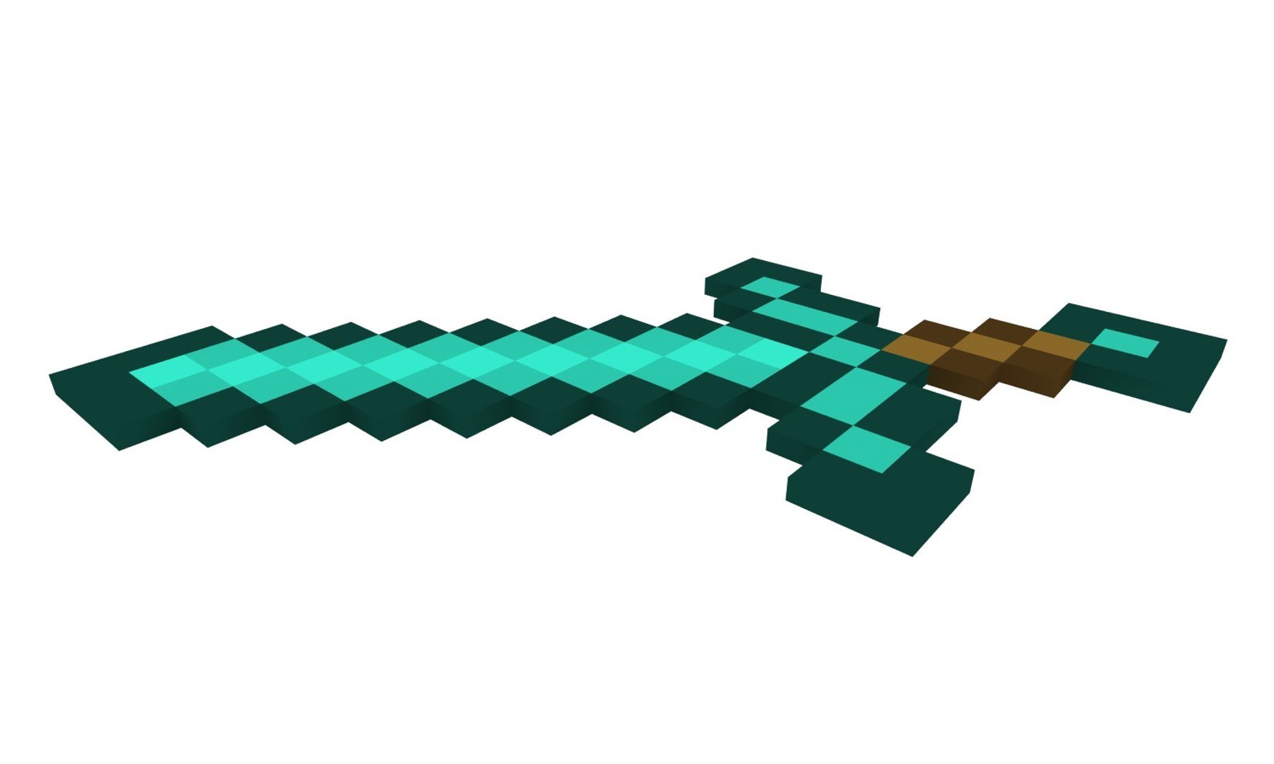 3d Minecraft Sword