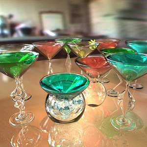 3ds max cocktail glass beverage collections