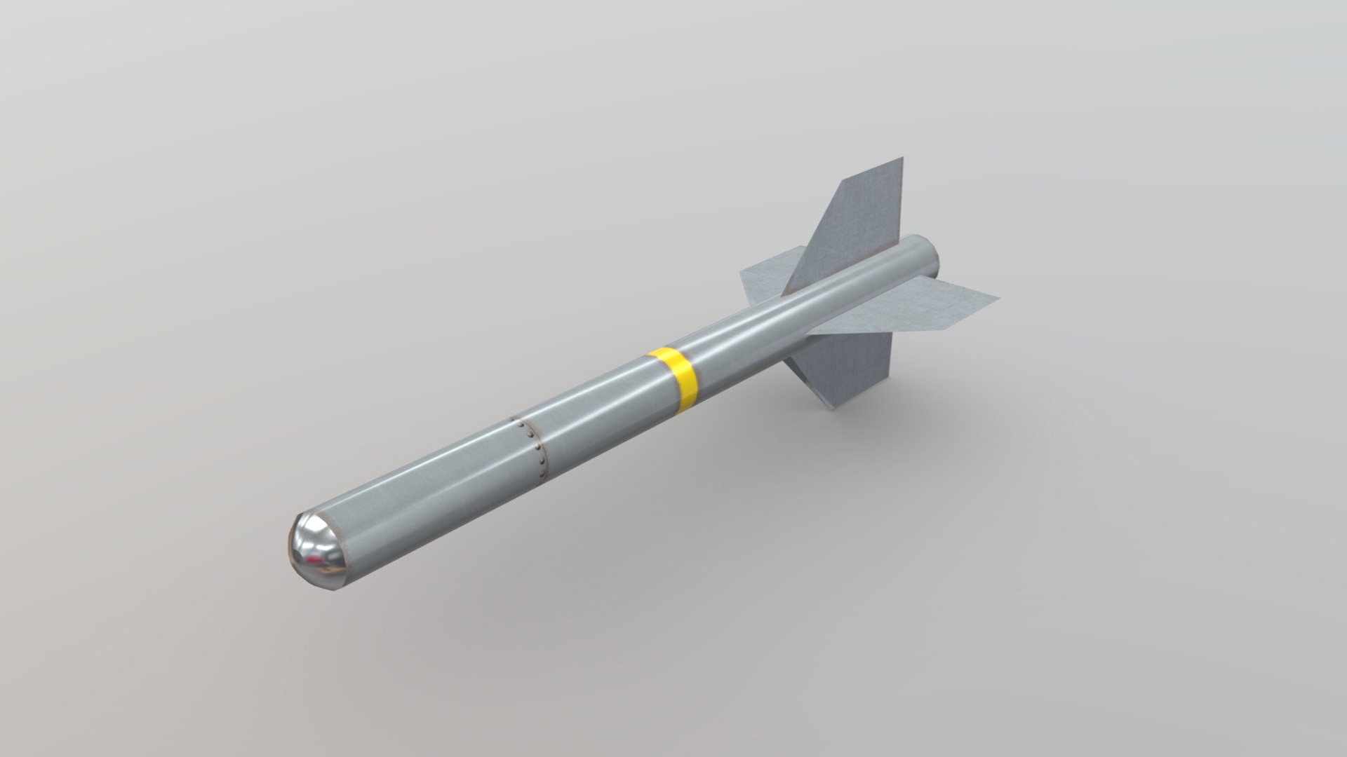 Air to Air Missile Low-poly 3D model https://p.turbosquid.com/ts-thumb/co/hsI8vw/fe/newmissile1/png/1633594577/1920x1080/fit_q87/9ebddef7b149d2afb3cc3a8f3d01adb8d80856b2/newmissile1.jpg