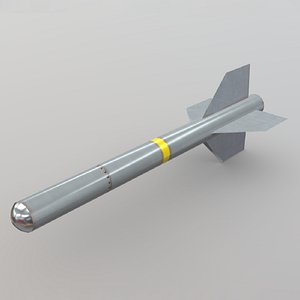 Air to Air Missile Low-poly