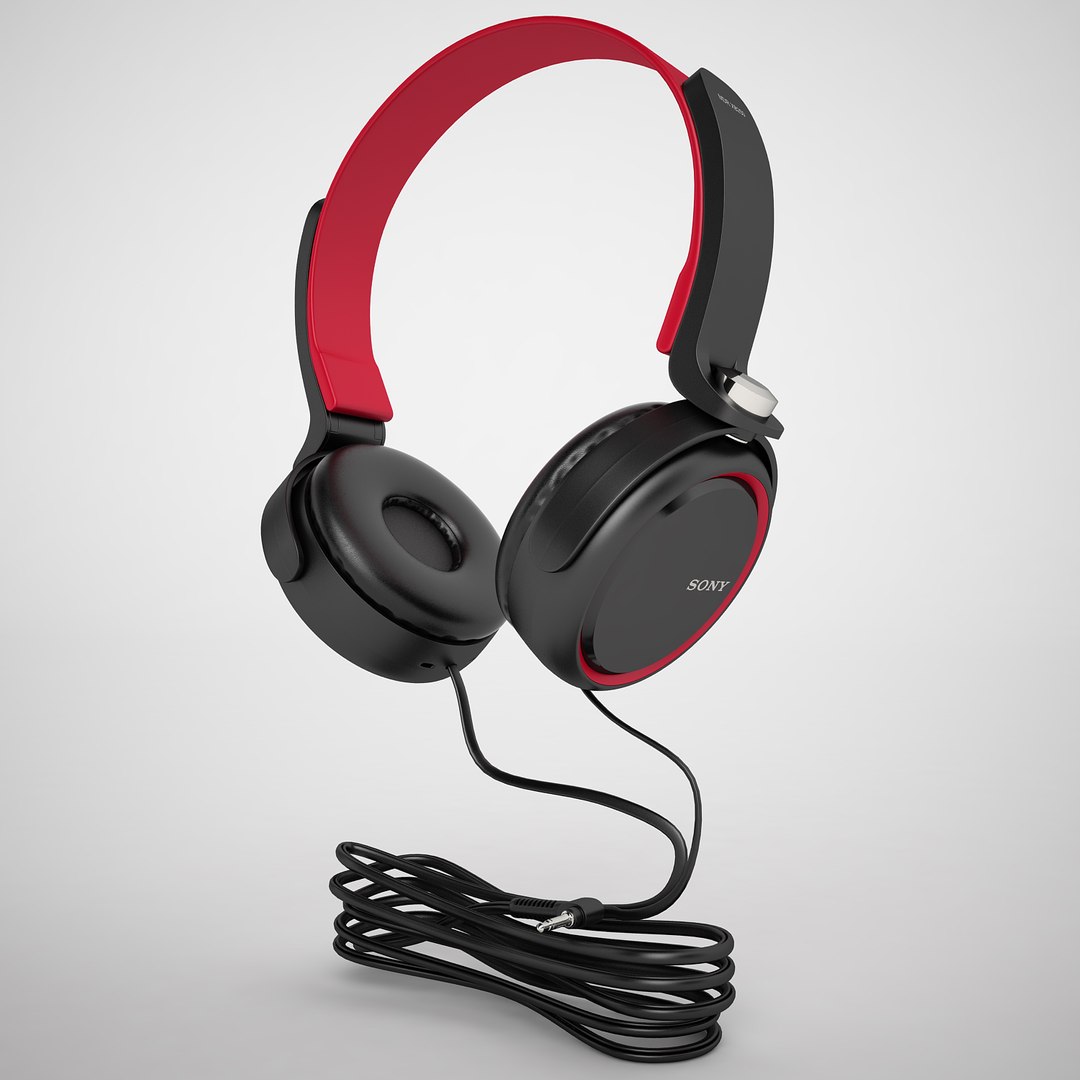 Sony Mdr-xb250 3d Model