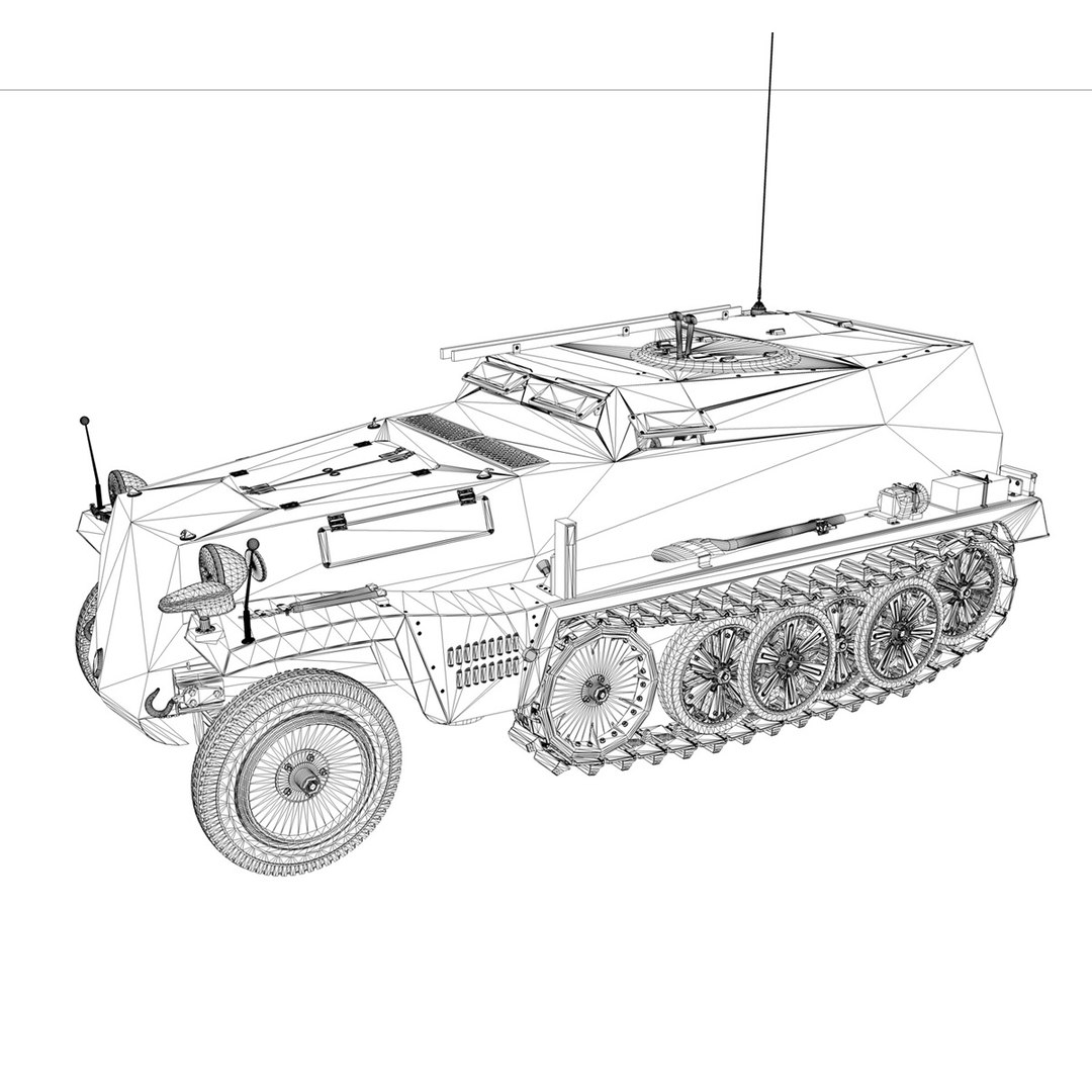 Sd Kfz 253 3D Model TurboSquid 1177894