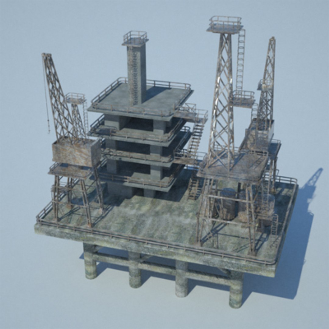 Water Drilling Rig 3d Model