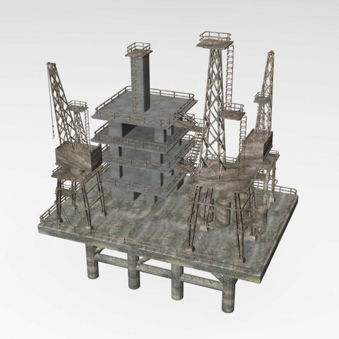 Water Drilling Rig 3d Model