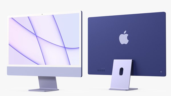 Apple iMac 2021 Purple 3D model - TurboSquid 1763732