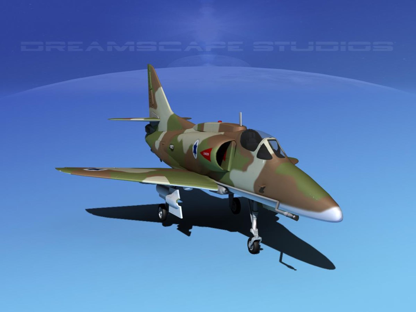 Skyhawk Douglas A-4 A-4g 3ds