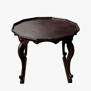 soban-Traditional Korean Octagonal Table - Hojokban 3D model