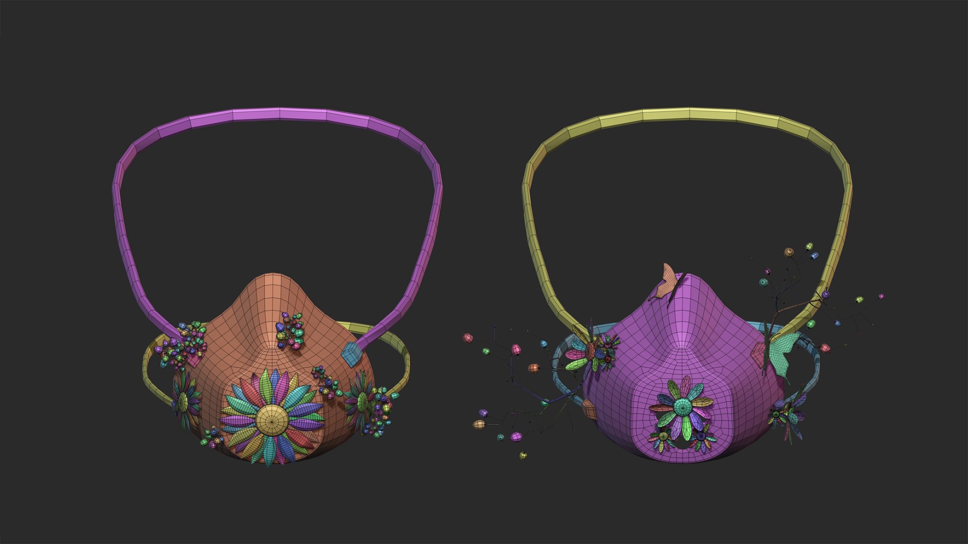 3D Mask Constructor Kitbash Vol 03 Model - TurboSquid 1854993