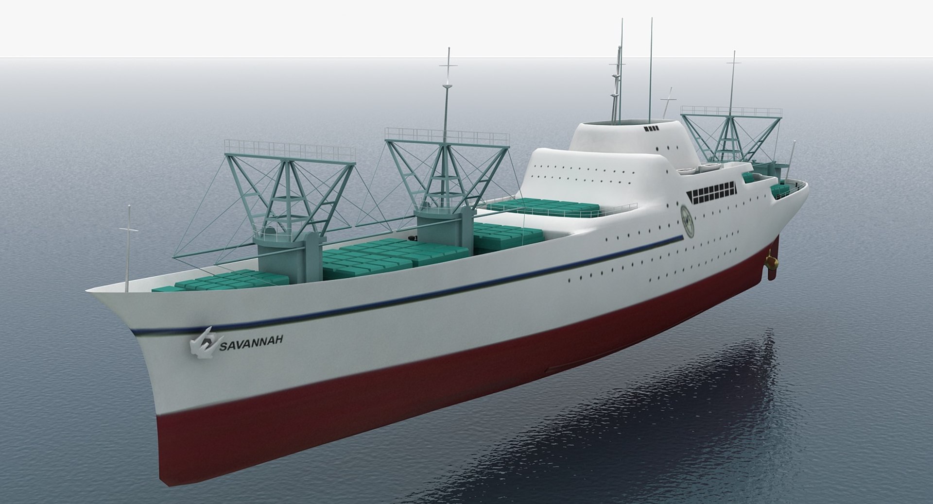 Savannah Ship Nuclear Cargo 3d Ma