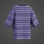Camisas listradas Harajuku Mulheres Manga curta Camisa grande Streetwear Camiseta gótica