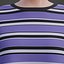 Camisas listradas Harajuku Mulheres Manga curta Camisa grande Streetwear Camiseta gótica