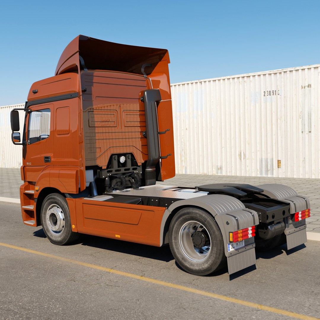 3d model mercedes-benz axor 2011