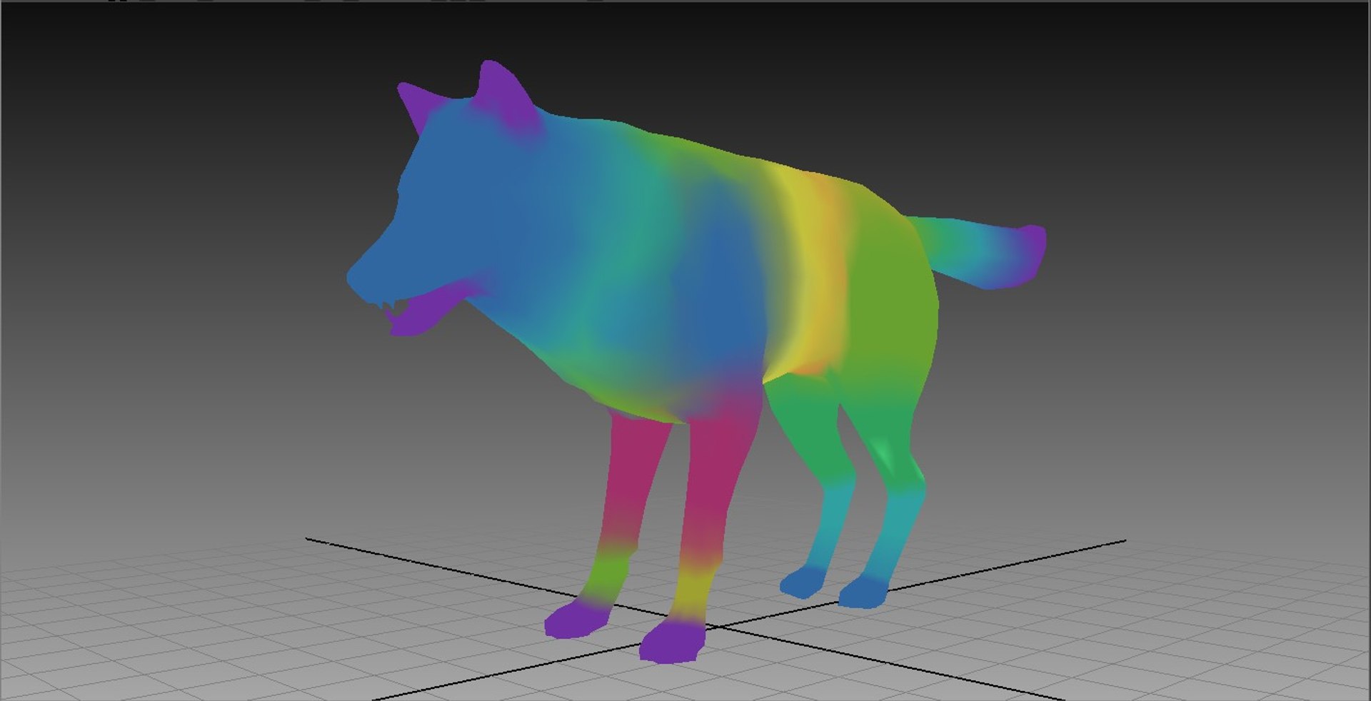 Wolf Rigged Animations 3d Model