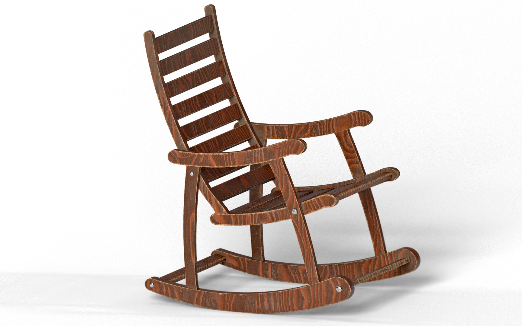 Retro Rocking Chair 3D Model - TurboSquid 1623005