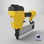 3D Pneumatic Nail Gun Yellow model