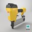 3D Pneumatic Nail Gun Yellow model