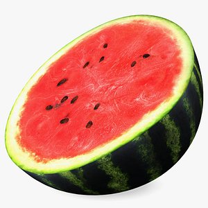 3D Watermelon Cut In Half
