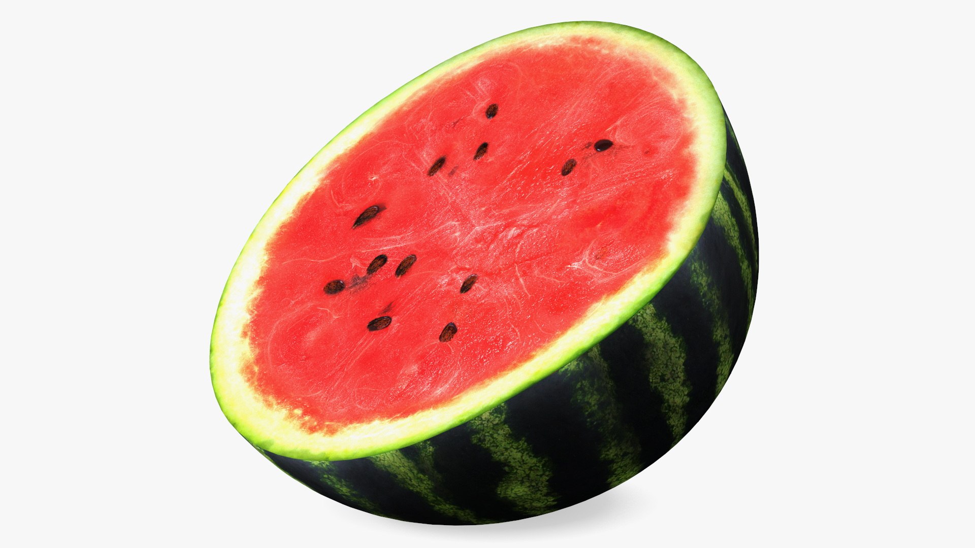 Watermelon Cut In Half 3D model preview