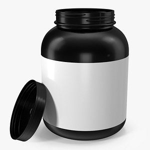 Whey Protein Container Jar 5lb 3D model