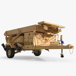 Ground Air Task Radar Vehicle Desert Camo Rigged