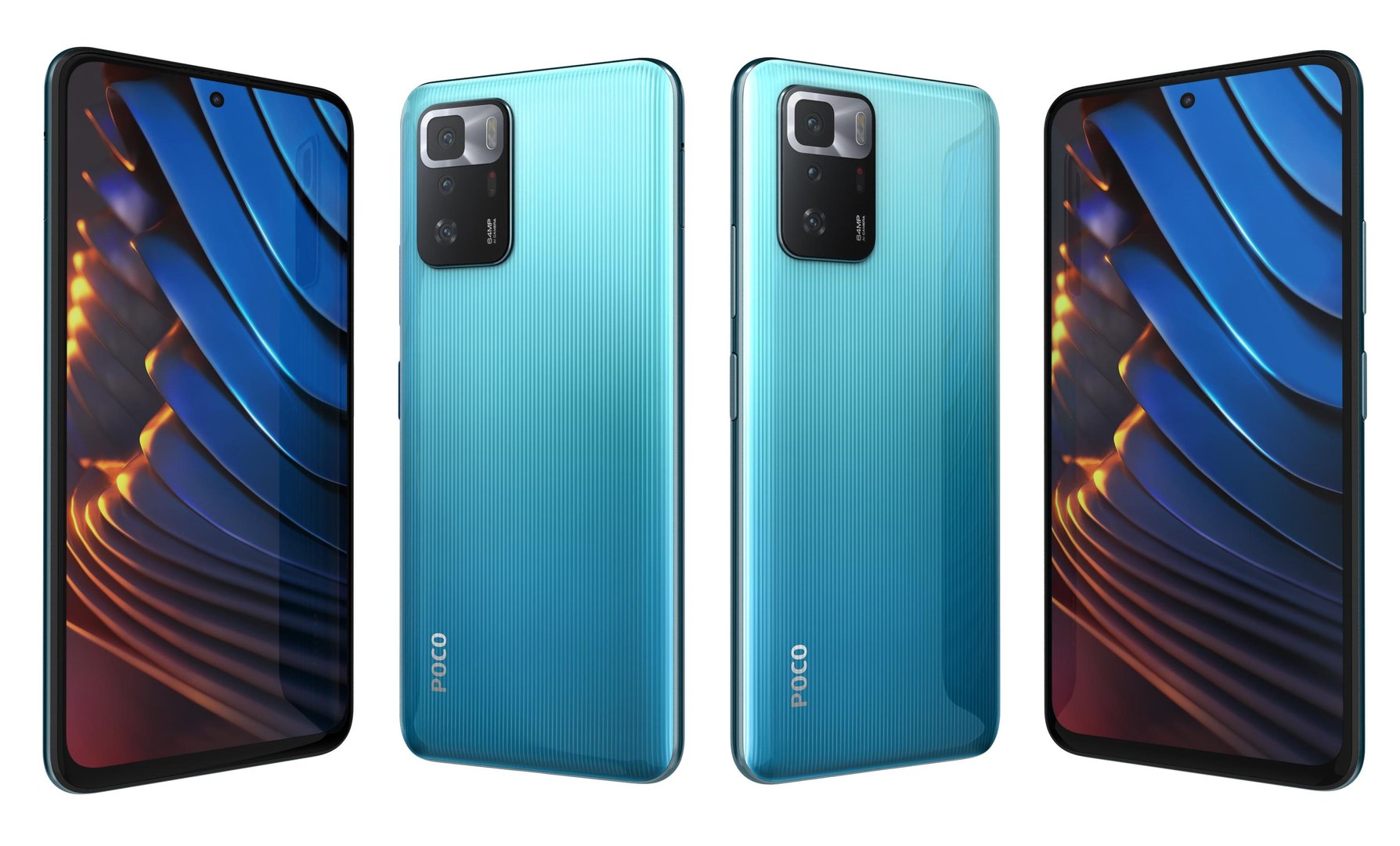 Xiaomi Poco X3 GT Wave Blue 3D Model - TurboSquid 1803253