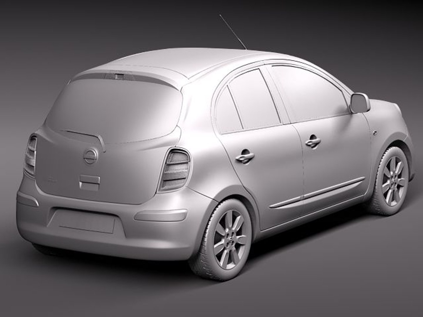 3d Nissan Micra 2011 Model