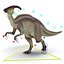 max parasaurolophus rigged