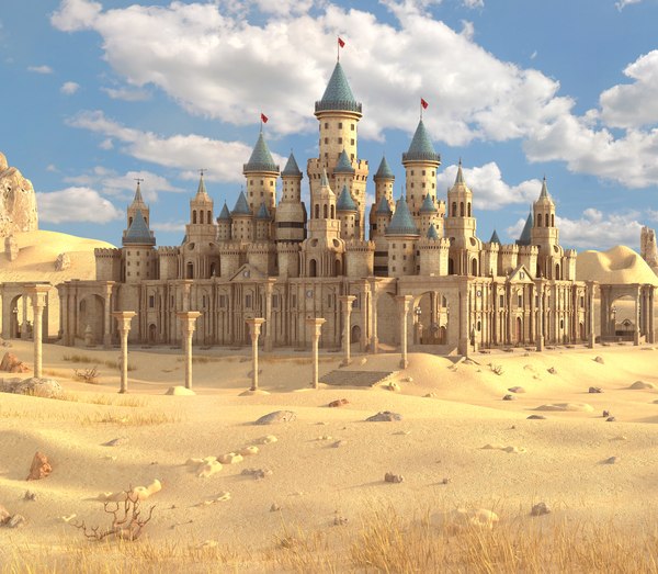 Castle fantasy desert 3D - TurboSquid 1271854