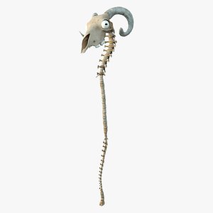 3D Bone Staff model