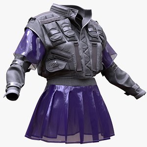 Jacket 20 - All MH Bodies  UE5 Skeletons - Rigged 3D model