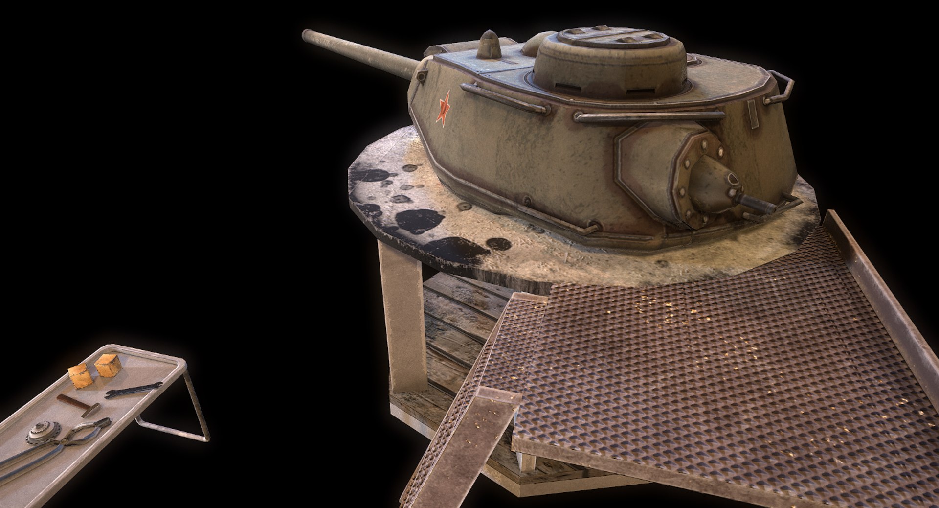 tank workbench wwii 3D model https://p.turbosquid.com/ts-thumb/cp/P1omWX/OWYaEjd0/screenshot307/png/1592840115/1920x1080/fit_q87/72b9b3a2c2e2199db23b32ac80d512aff49306fe/screenshot307.jpg