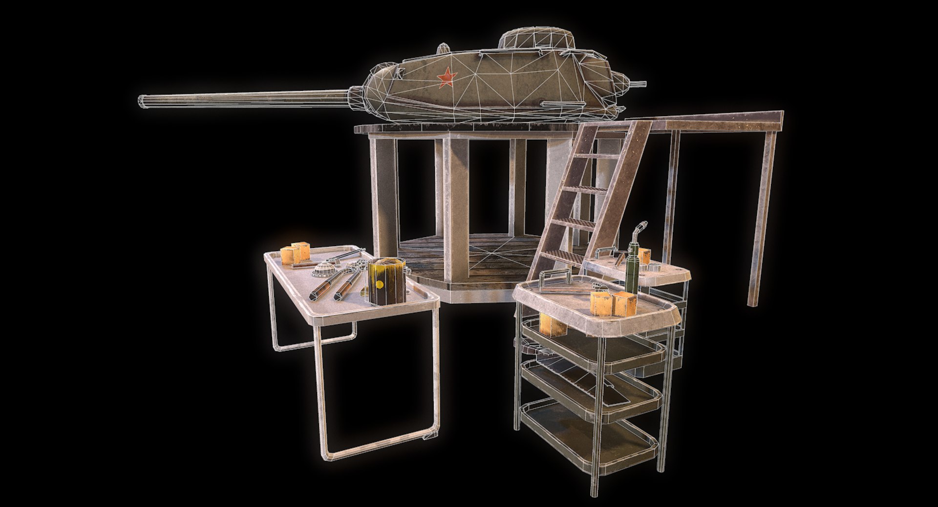 tank workbench wwii 3D model https://p.turbosquid.com/ts-thumb/cp/P1omWX/Spnxaxpj/screenshot312/png/1592840115/1920x1080/fit_q87/d39359a5c11255ccac707203f466be46e1904bb8/screenshot312.jpg